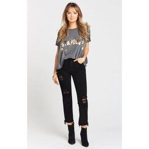 SHOW ME YOUR MUMU Distressed Jeans High Rise Black